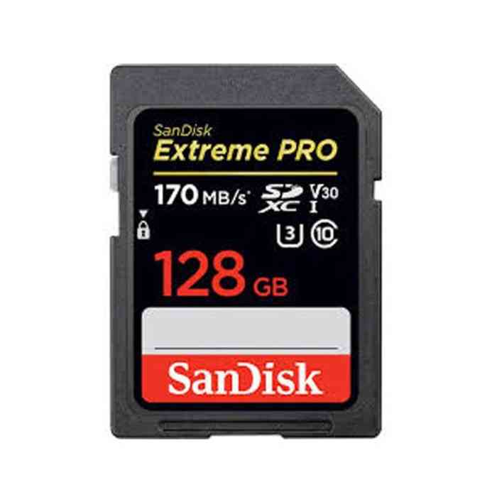 SanDisk Extreme PRO 128 GB SDXC Memory Card, Up to 170 MB/s,...